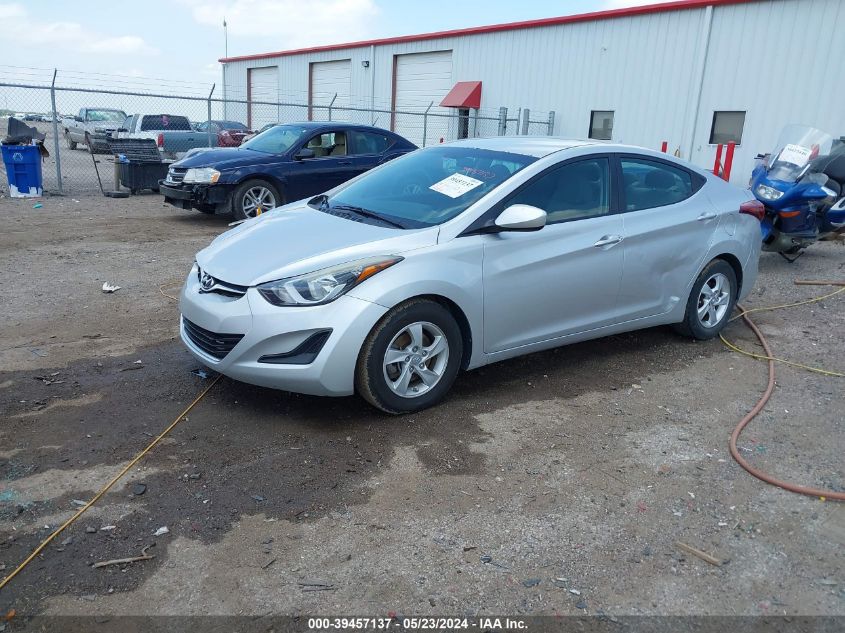 2015 Hyundai Elantra Se VIN: 5NPDH4AE0FH649384 Lot: 39457137