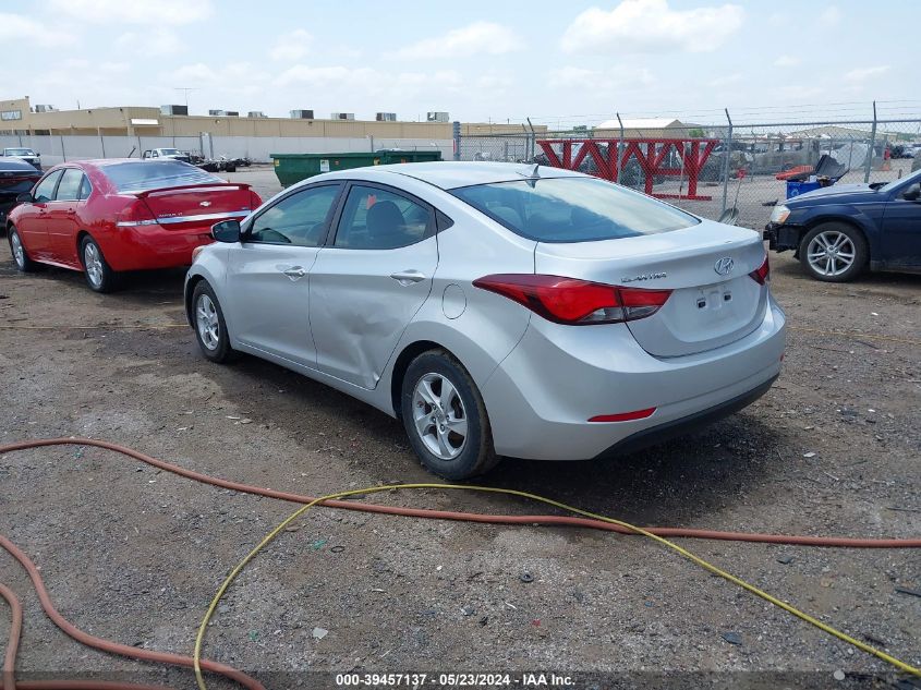 2015 Hyundai Elantra Se VIN: 5NPDH4AE0FH649384 Lot: 39457137