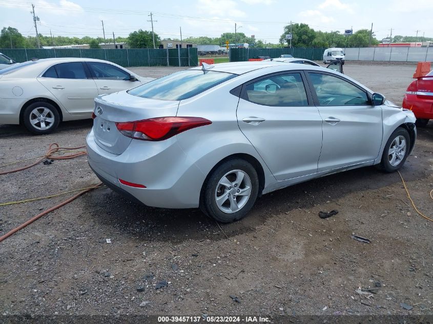 2015 Hyundai Elantra Se VIN: 5NPDH4AE0FH649384 Lot: 39457137