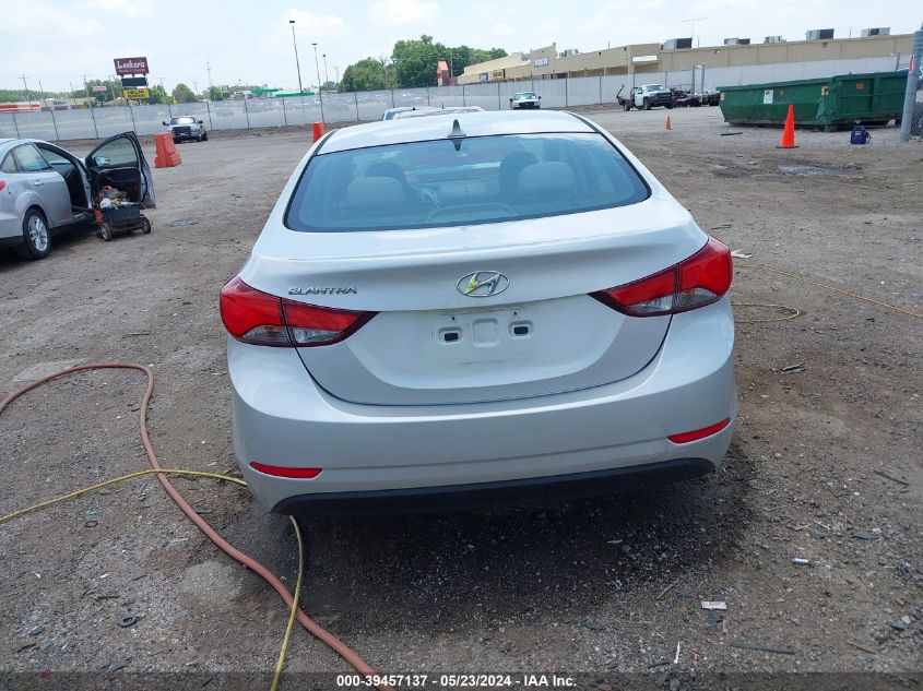 2015 Hyundai Elantra Se VIN: 5NPDH4AE0FH649384 Lot: 39457137