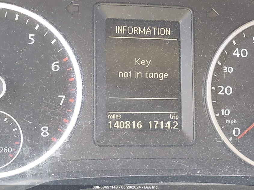 2012 Volkswagen Tiguan Sel VIN: WVGAV7AXXCW536011 Lot: 39457149