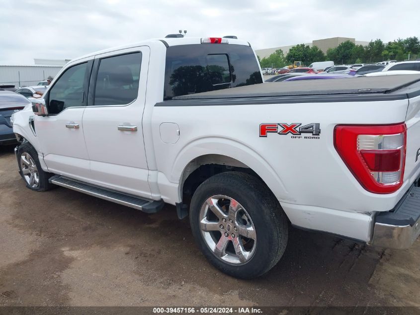 2022 Ford F-150 Lariat VIN: 1FTFW1E87NKD74260 Lot: 39457156