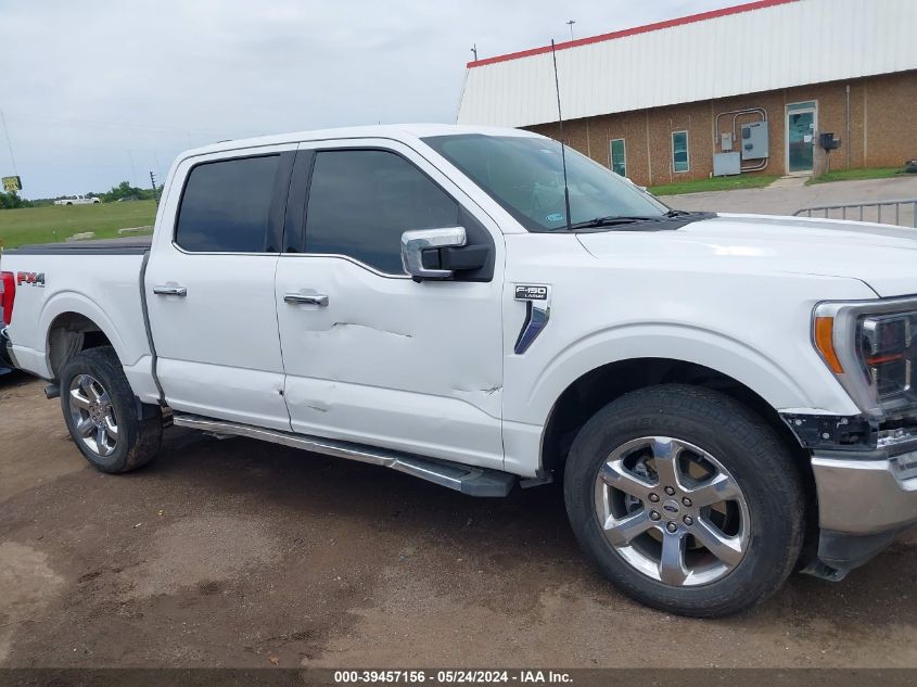 2022 Ford F-150 Lariat VIN: 1FTFW1E87NKD74260 Lot: 39457156