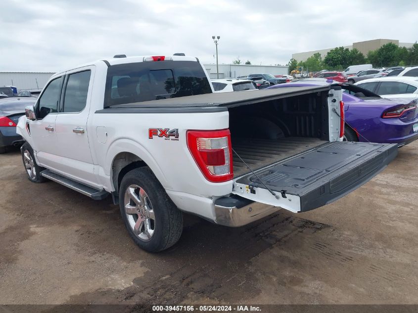 2022 Ford F-150 Lariat VIN: 1FTFW1E87NKD74260 Lot: 39457156