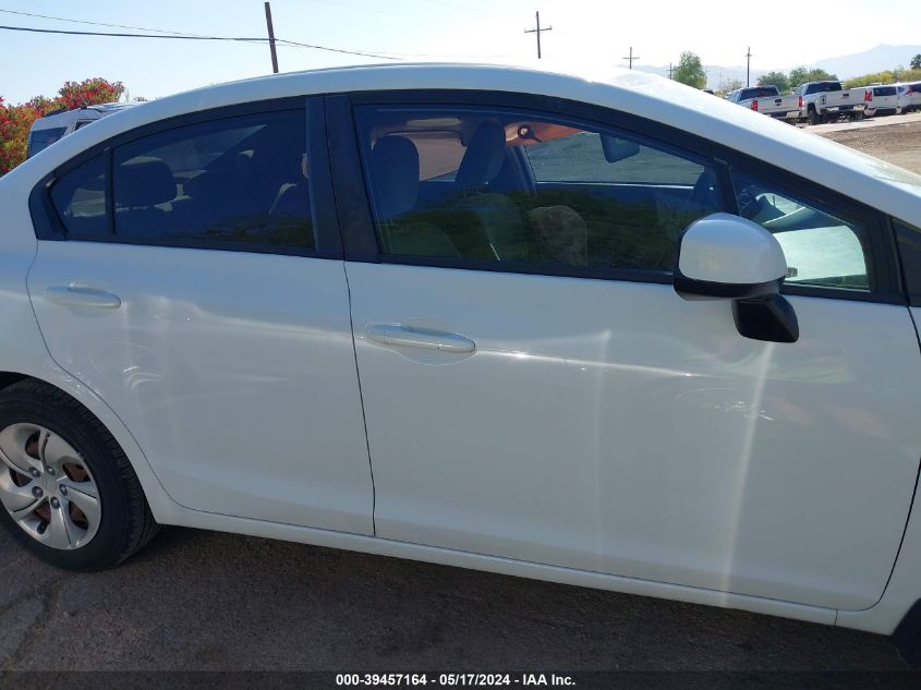 2013 Honda Civic Lx VIN: 19XFB2F50DE047917 Lot: 39457164