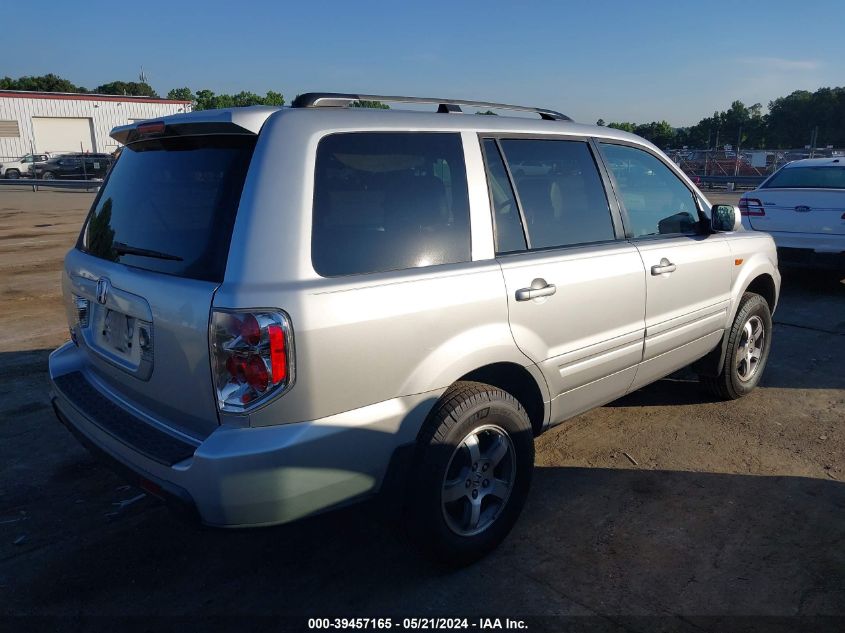 2007 Honda Pilot Exl VIN: 5FNYF28617B024485 Lot: 39457165