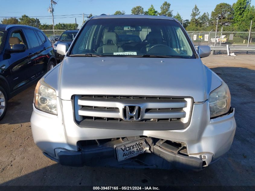 2007 Honda Pilot Exl VIN: 5FNYF28617B024485 Lot: 39457165