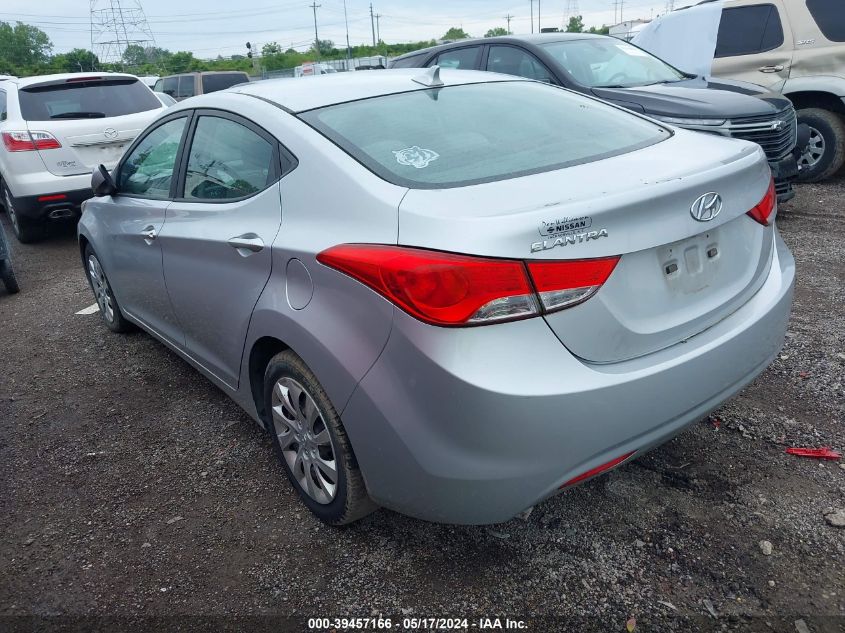 2013 Hyundai Elantra Gls VIN: 5NPDH4AE4DH187151 Lot: 39457166