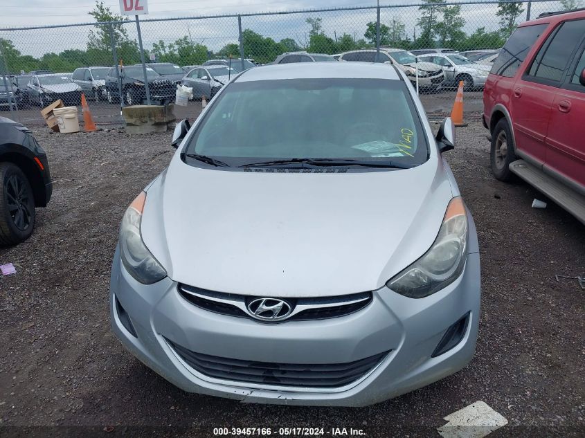 2013 Hyundai Elantra Gls VIN: 5NPDH4AE4DH187151 Lot: 39457166