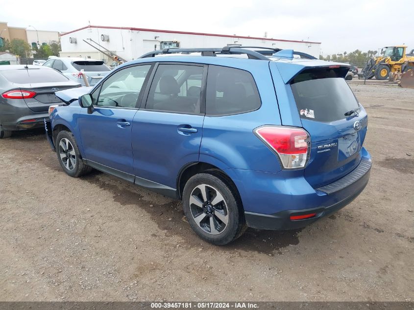 2017 Subaru Forester 2.5I Premium VIN: JF2SJAEC7HG552596 Lot: 39457181