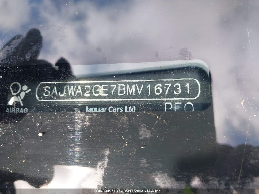 2011 Jaguar Xj Xjl Supercharged VIN: SAJWA2GE7BMV16731 Lot: 39457187