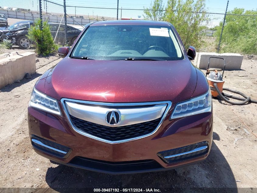 2016 Acura Mdx Technology Acurawatch Plus Packages/Technology Package VIN: 5FRYD4H41GB032682 Lot: 39457192