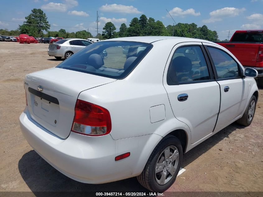 2006 Chevrolet Aveo Ls VIN: KL1TD56686B513284 Lot: 39457214