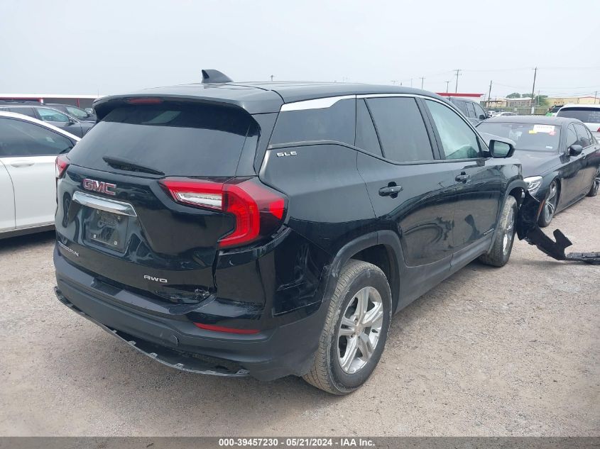 2022 GMC Terrain Awd Sle VIN: 3GKALTEV6NL179063 Lot: 39457230