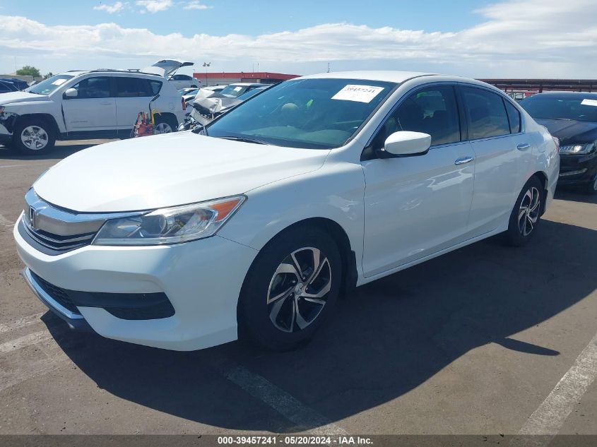 2016 Honda Accord Lx VIN: 1HGCR2F30GA127790 Lot: 39457241