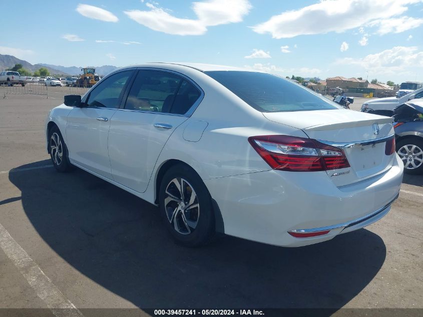 2016 Honda Accord Lx VIN: 1HGCR2F30GA127790 Lot: 39457241