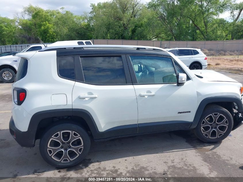 2015 Jeep Renegade Limited VIN: ZACCJBDT0FPB74759 Lot: 39457251