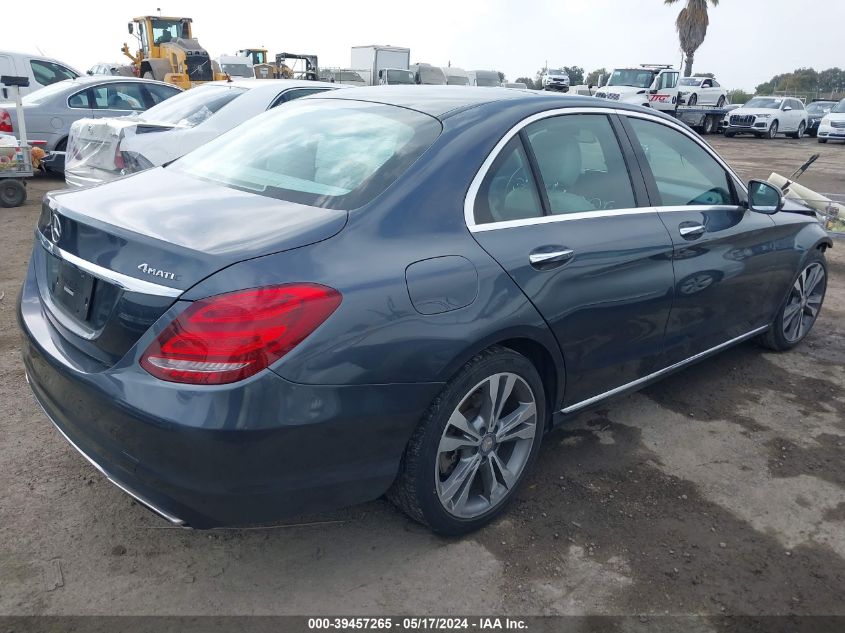 VIN 55SWF4KB7FU010497 2015 Mercedes-Benz C 300, 4Ma... no.4