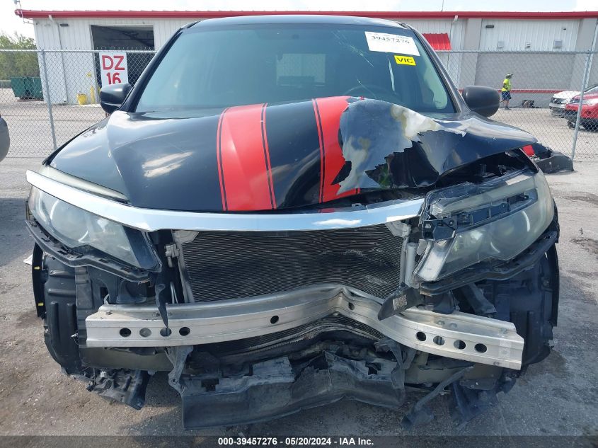 2017 Honda Pilot Lx VIN: 5FNYF5H14HB026268 Lot: 39457276