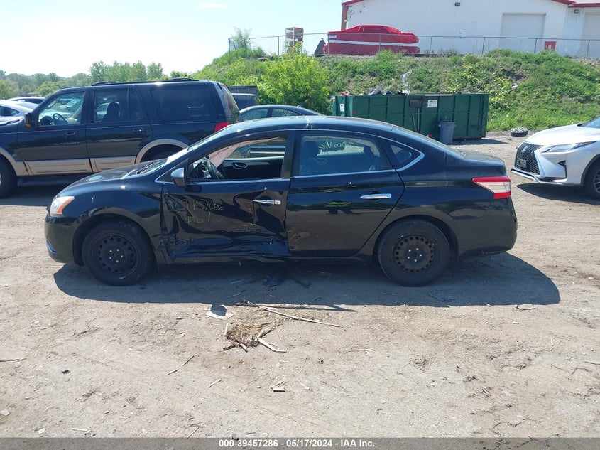 2013 Nissan Sentra Sv VIN: 3N1AB7AP4DL695095 Lot: 39457286