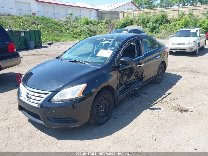 2013 Nissan Sentra Sv VIN: 3N1AB7AP4DL695095 Lot: 39457286