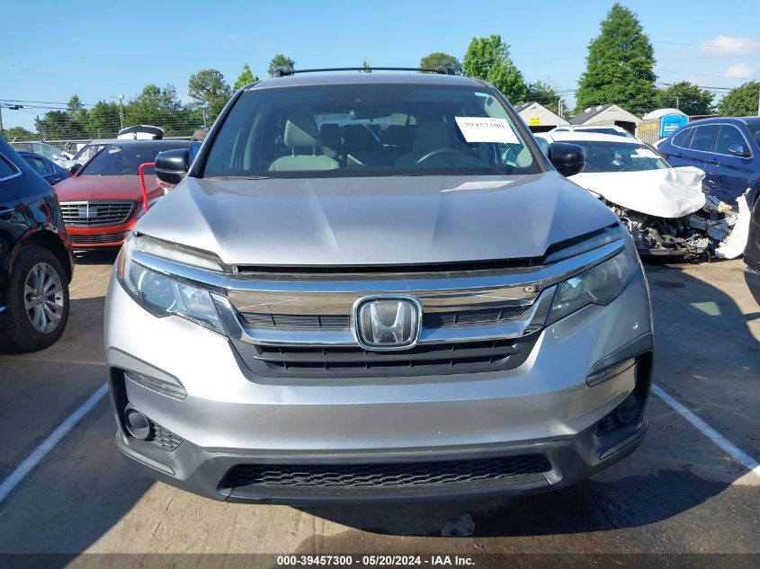 2019 Honda Pilot Lx VIN: 5FNYF5H12KB024753 Lot: 39457300