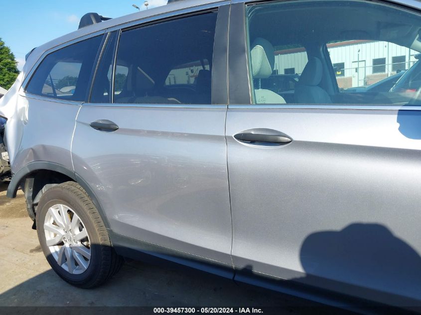 2019 Honda Pilot Lx VIN: 5FNYF5H12KB024753 Lot: 39457300