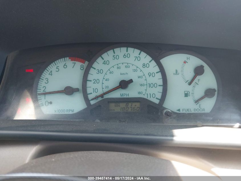 2003 Toyota Corolla Le VIN: JTDBR32E830047158 Lot: 39457414