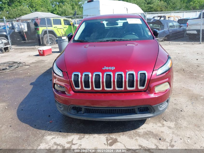 2014 Jeep Cherokee Sport VIN: 1C4PJLAB3EW288470 Lot: 39457434