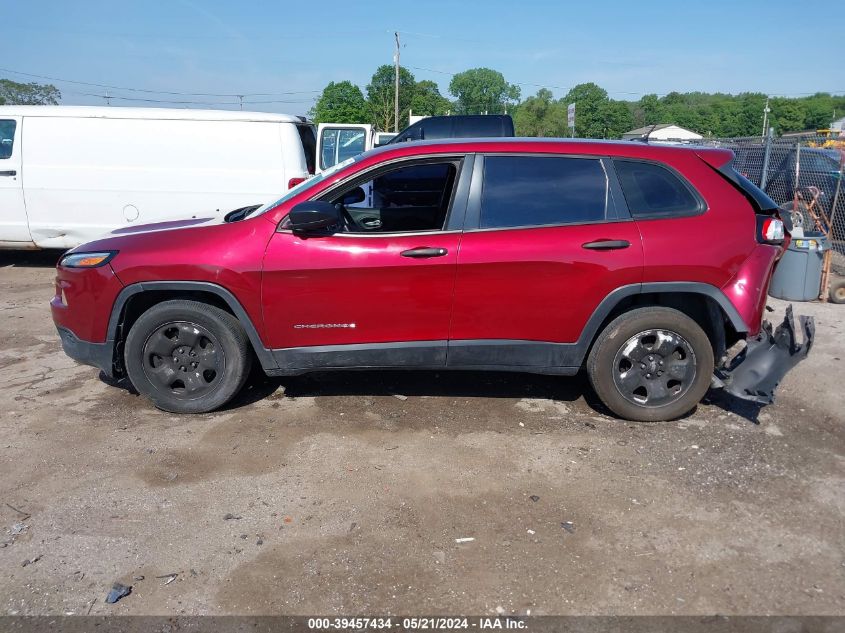 2014 Jeep Cherokee Sport VIN: 1C4PJLAB3EW288470 Lot: 39457434