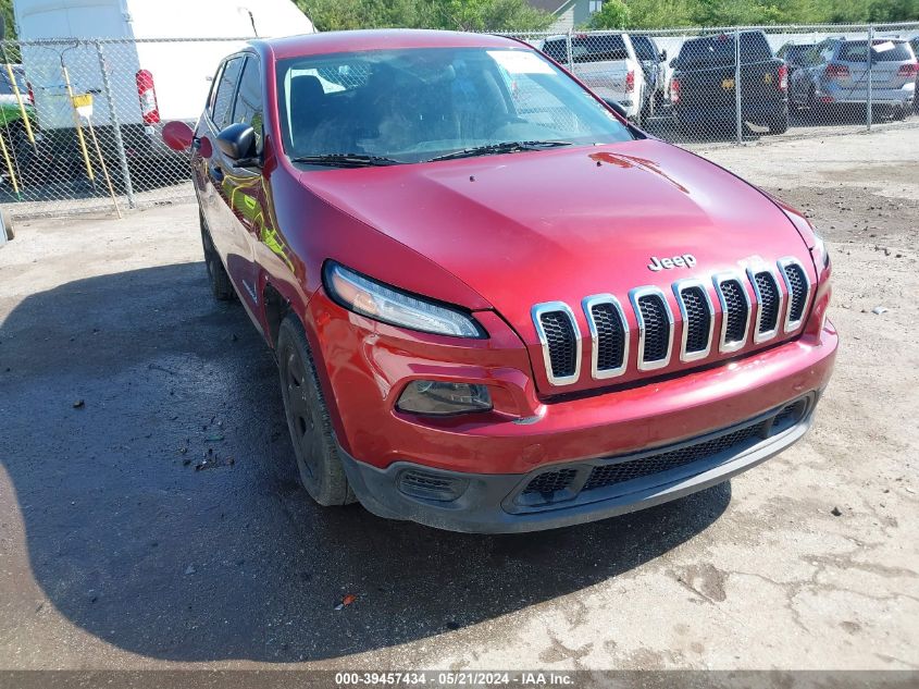 2014 Jeep Cherokee Sport VIN: 1C4PJLAB3EW288470 Lot: 39457434