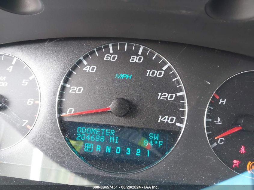 2008 Chevrolet Impala Police VIN: 2G1WS553481369361 Lot: 39457451