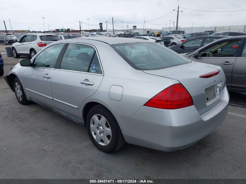 2007 Honda Accord 2.4 Lx VIN: 1HGCM56417A194021 Lot: 39457471