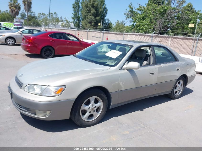 1998 Lexus Es 300 VIN: JT8BF28G7W0108109 Lot: 39457490