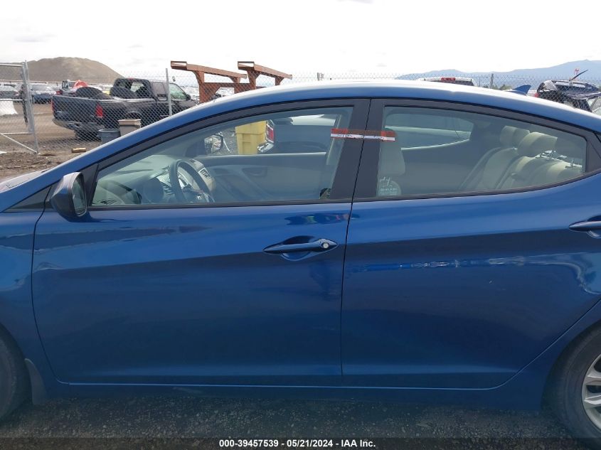 2014 Hyundai Elantra Se VIN: KMHDH4AE4EU180591 Lot: 39457539