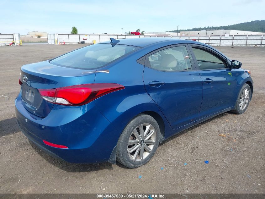 2014 Hyundai Elantra Se VIN: KMHDH4AE4EU180591 Lot: 39457539