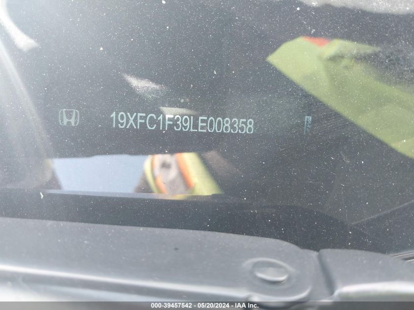 2020 Honda Civic Ex VIN: 19XFC1F39LE008358 Lot: 39457542