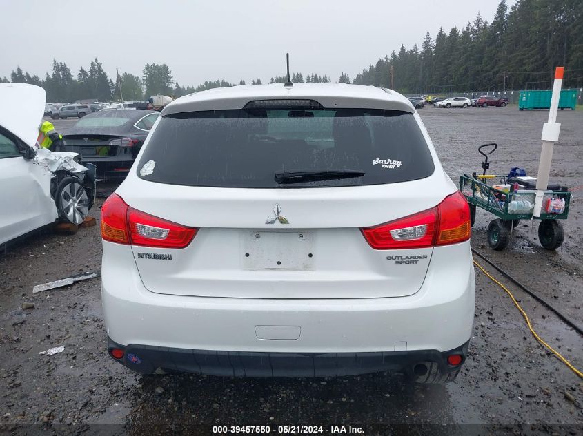 2015 Mitsubishi Outlander Sport Es VIN: 4A4AP3AU4FE026138 Lot: 39457550