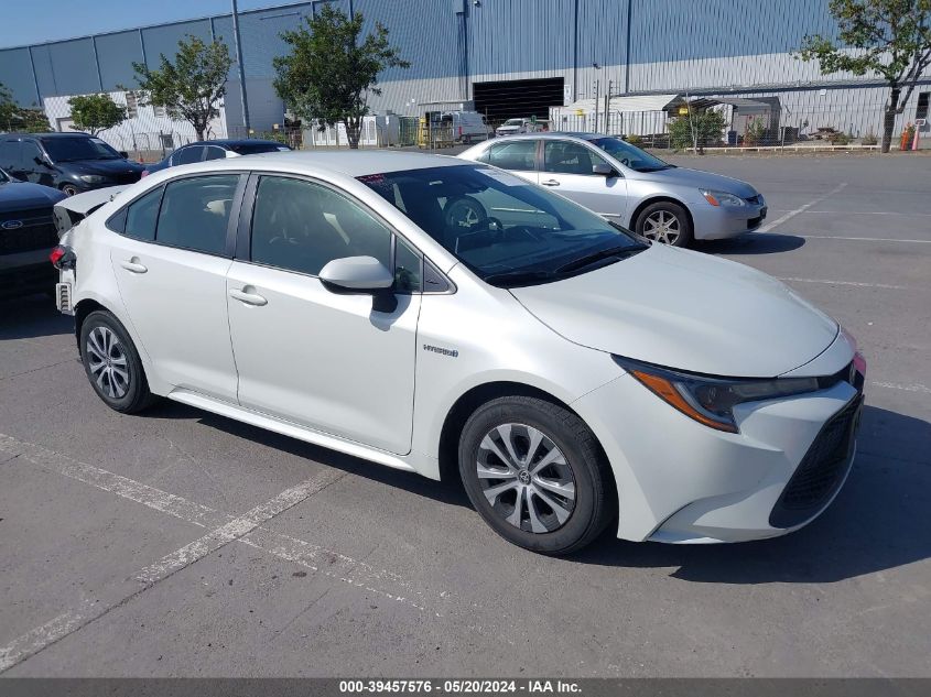 2021 Toyota Corolla Hybrid Le VIN: JTDEAMDE5MJ009924 Lot: 39457576