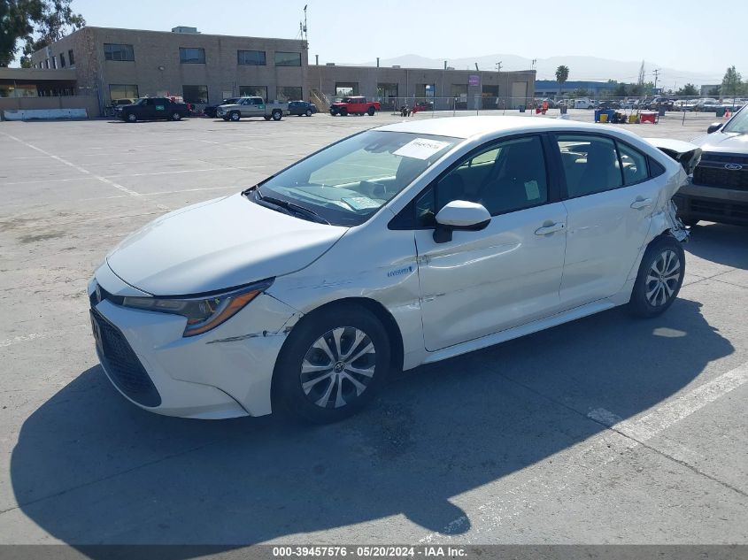 2021 TOYOTA COROLLA HYBRID LE - JTDEAMDE5MJ009924