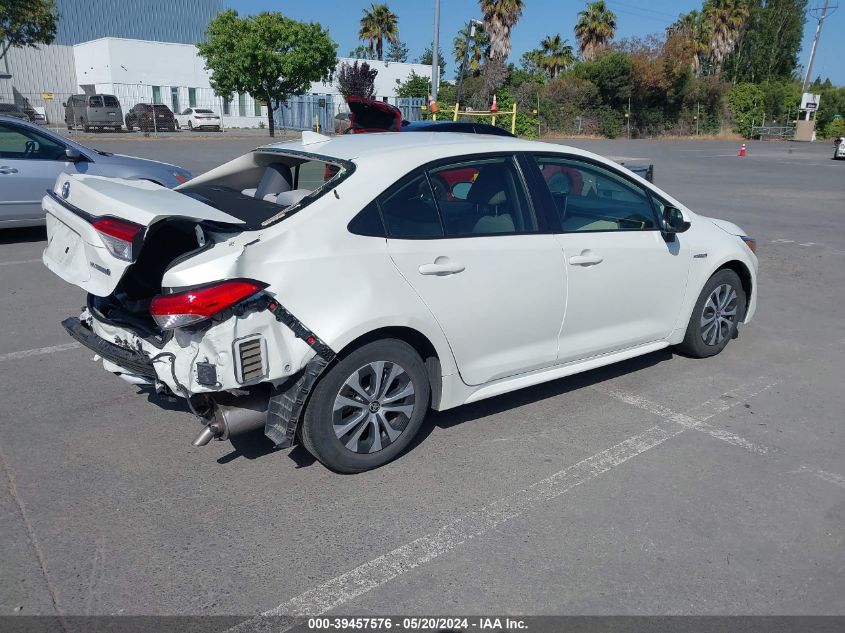 2021 Toyota Corolla Hybrid Le VIN: JTDEAMDE5MJ009924 Lot: 39457576