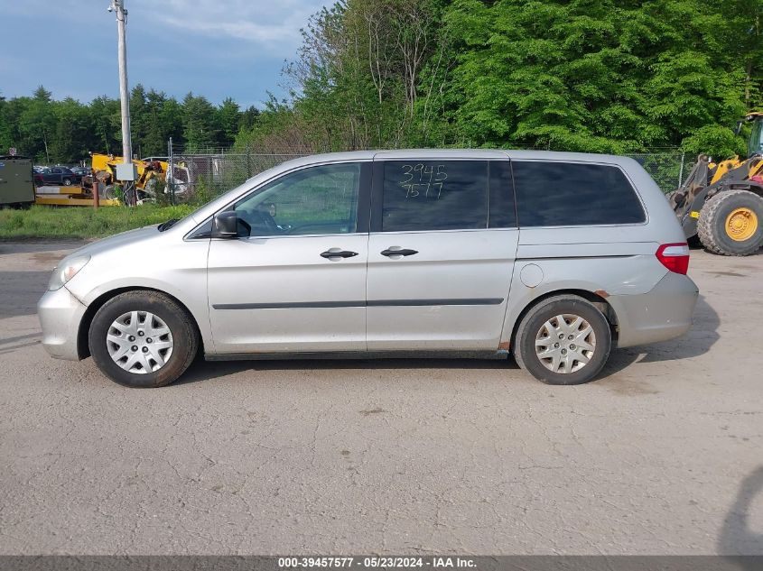 2006 Honda Odyssey Lx VIN: 5FNRL38226B119877 Lot: 39457577