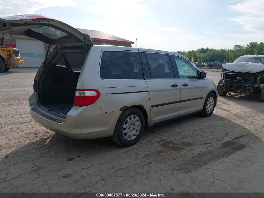 2006 Honda Odyssey Lx VIN: 5FNRL38226B119877 Lot: 39457577