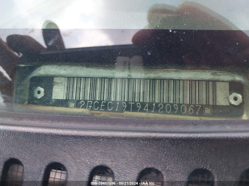 2004 Chevrolet Silverado 1500 Ls VIN: 2GCEC19T941209067 Lot: 39457596