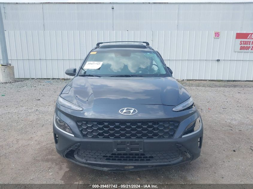 2022 Hyundai Kona Sel VIN: KM8K32AB1NU821583 Lot: 39457742