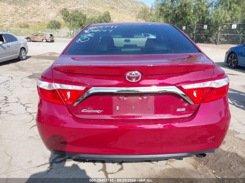 2016 Toyota Camry Se VIN: 4T1BF1FK1GU549680 Lot: 39457743