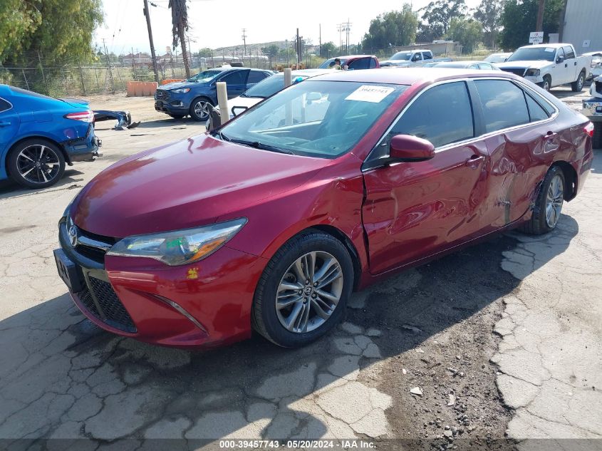 2016 Toyota Camry Se VIN: 4T1BF1FK1GU549680 Lot: 39457743