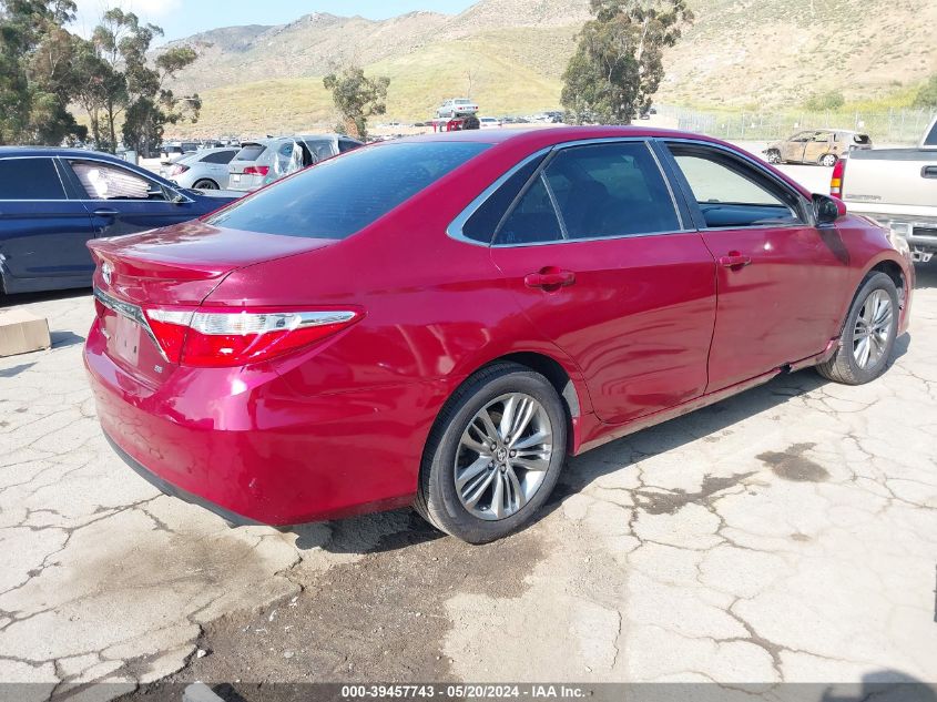 2016 Toyota Camry Se VIN: 4T1BF1FK1GU549680 Lot: 39457743