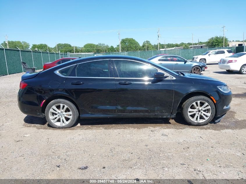 2015 Chrysler 200 Limited VIN: 1C3CCCABXFN533866 Lot: 39457748