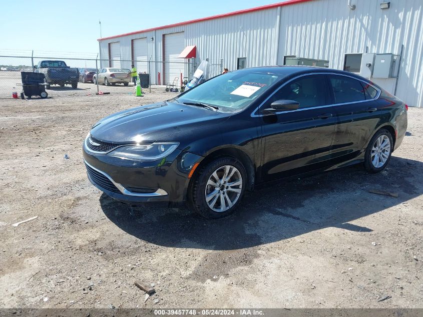 2015 Chrysler 200 Limited VIN: 1C3CCCABXFN533866 Lot: 39457748